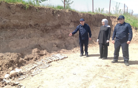 İşğaldan azad edilmiş Malıbəyli kəndində 6 nəfərə aid qalıqlar aşkarlanıb - FOTO 
