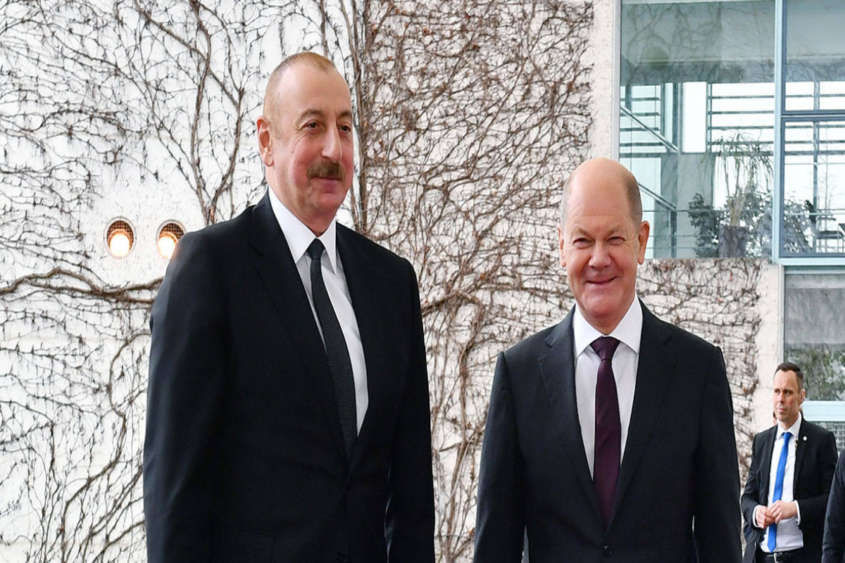 Ilham Aliyev, President of the Republic of Azerbaijan and Olaf Scholz, the Federal Chancellor of the Federal Republic of Germany