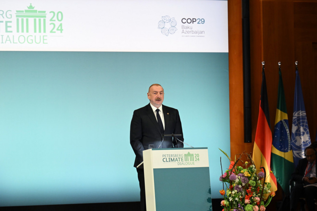 Президент Ильхам Алиев поблагодарил Германию за поддержку Азербайджана в связи с СОР29