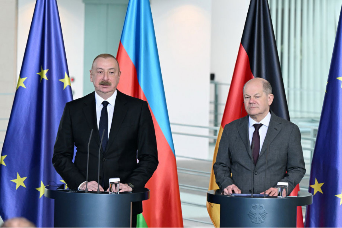 Президент Азербайджана и канцлер Германии провели совместную пресс-конференцию - <span class="red_color">ФОТО-ОБНОВЛЕНО
