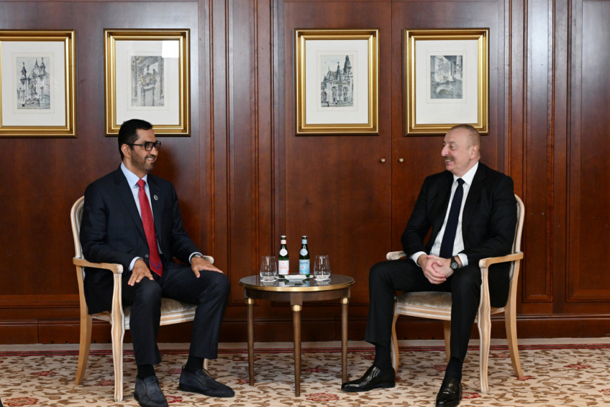 В Берлине началась встреча Президента Азербайджана с министром промышленности и передовых технологий ОАЭ