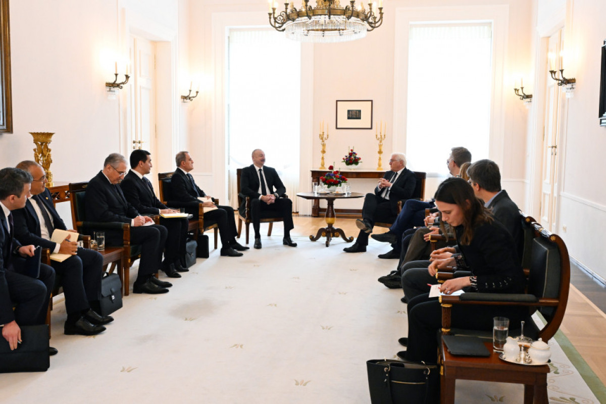 Ilham Aliyev’s expanded meeting with President of Germany Frank-Walter Steinmeier ended-<span class="red_color">UPDATED