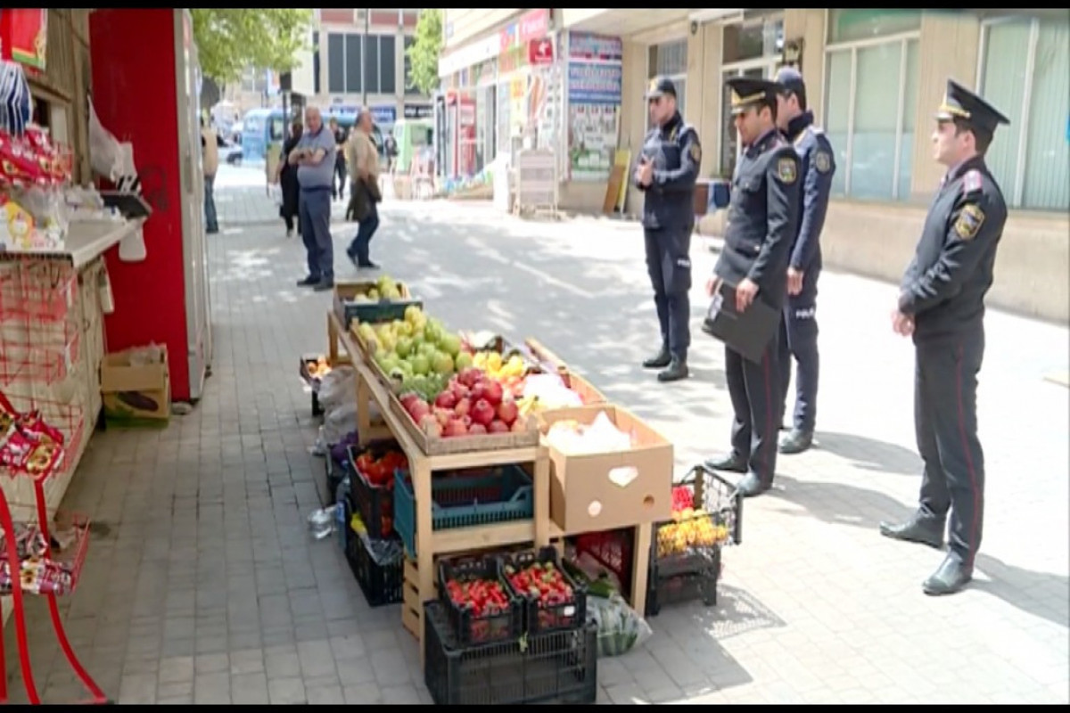 Gəncədə qanunsuz küçə ticarəti və antisanitariya ilə bağlı monitorinqlər keçirilib - FOTO 