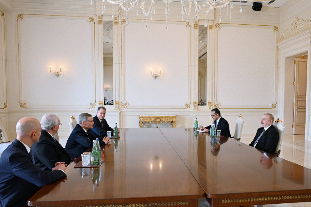 Президент Азербайджана принял представителей американской Мормонской церкви и Фонда Стирлинга