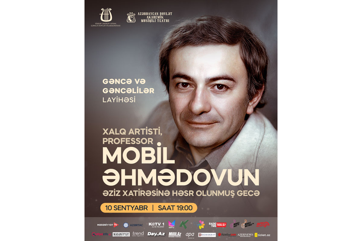 Gəncə Dövlət Filarmoniyasında Mobil Əhmədova həsr olunmuş konsert keçiriləcək