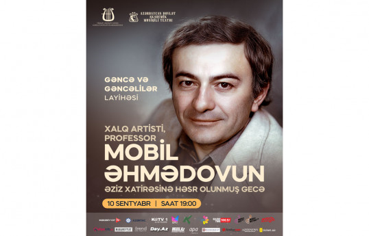 Gəncə Dövlət Filarmoniyasında Mobil Əhmədova həsr olunmuş konsert keçiriləcək