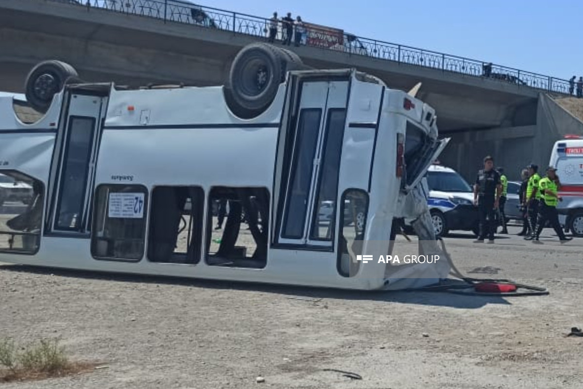 Bakı-Quba yolunda 2 sərnişin avtobusu toqquşub, ölən və yaralananlar var - FOTO - VİDEO - YENİLƏNİB 