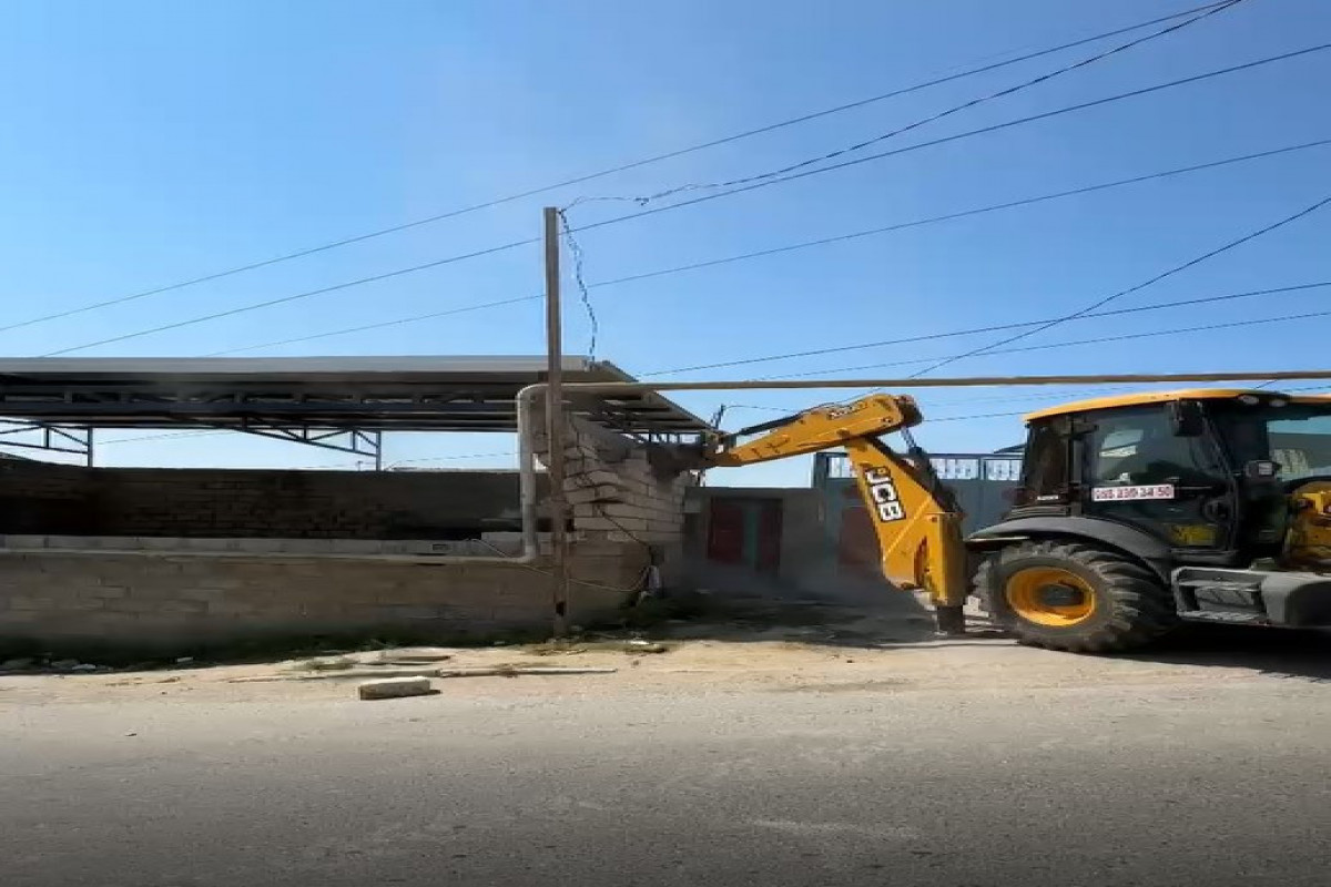 FHN Masazırda qanunsuz tikintinin qarşısını alıb  - FOTO  - VİDEO 