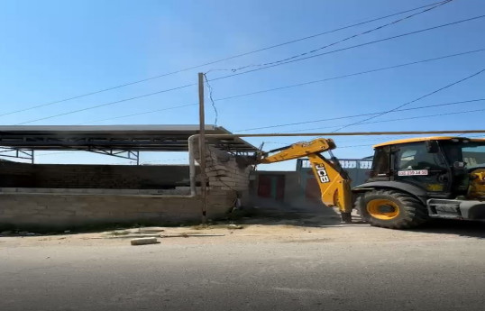 FHN Masazırda qanunsuz tikintinin qarşısını alıb  - FOTO  - VİDEO 