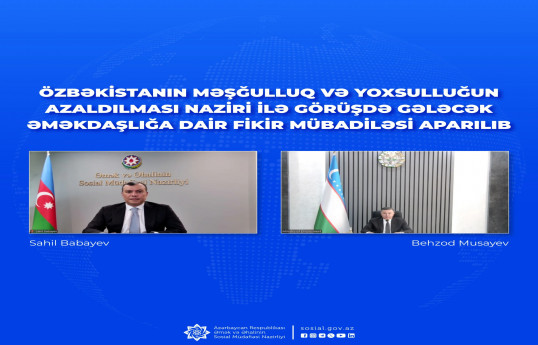 Özbəkistanla sosial müdafiə sahələrində gələcək əməkdaşlıq məsələləri müzakirə edilib