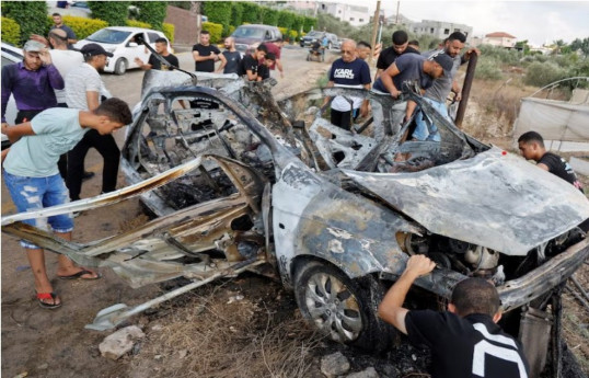 İsrail ordusu Tulkarm şəhərini bombalayıb, HAMAS komandirlərindən biri öldürülüb