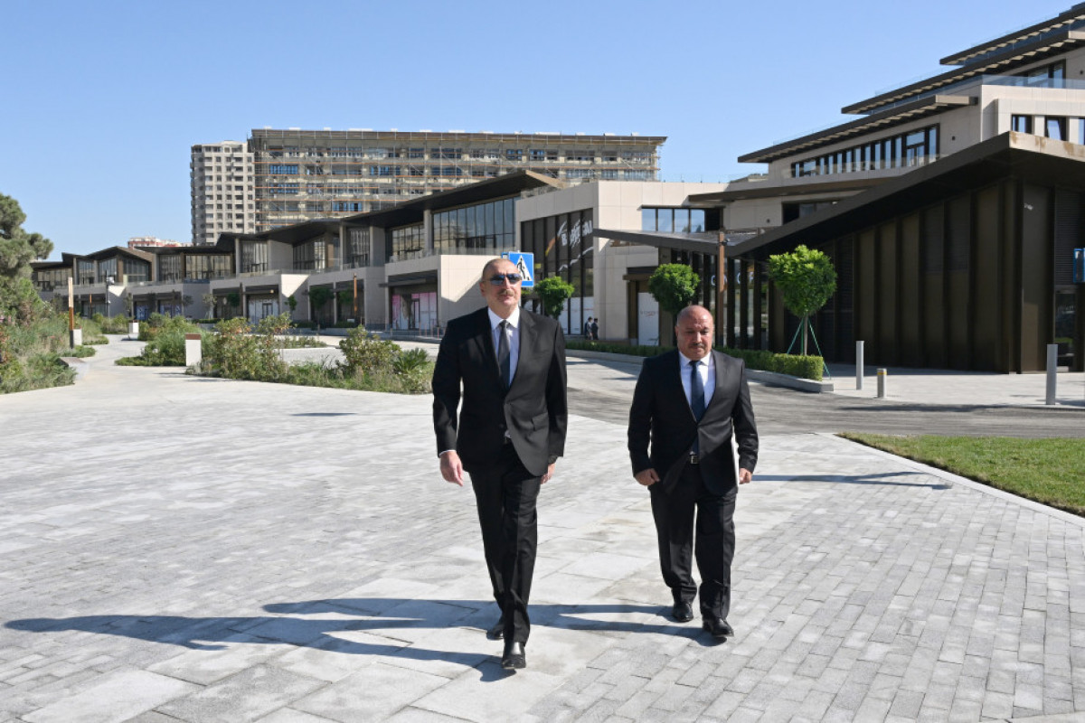 Prezident “Cavanşir” körpüsünün yerində inşa olunmuş yeni avtomobil yolunun açılışında iştirak edib