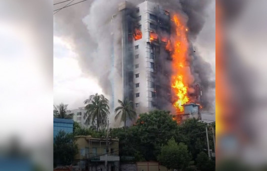 Banqladeşdə hoteldə baş verən yanğında 24 nəfər ölüb
