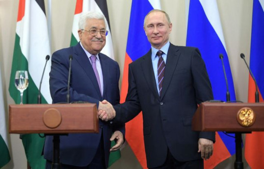 Fələstin lideri Mahmud Abbas, Rusiya Prezidenti Vladimir Putin