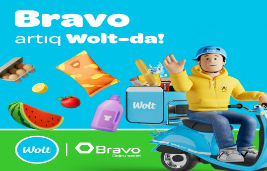 BRAVO-dan WOLT-la sürətli çatdırılma! ALIŞ-VERİŞ QAPINIZDA!