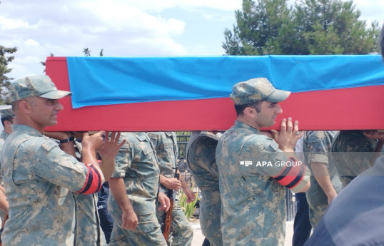 Nəşinin qalıqları 32 il sonra Daşaltıda tapılan şəhid Salyanda dəfn edilib - FOTO 