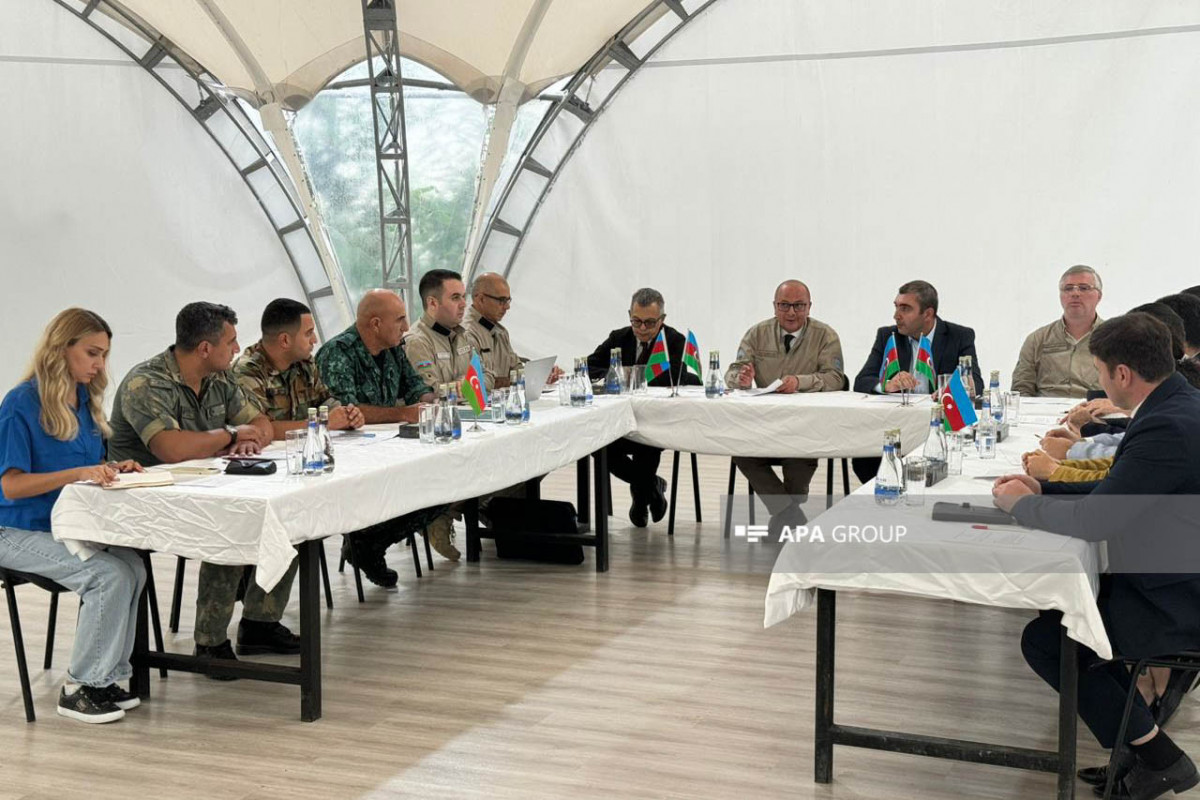 Laçında Minalardan və partlamamış hərbi sursatlardan təmizləmə üzrə İşçi qrupun iclası keçirilib - FOTO 