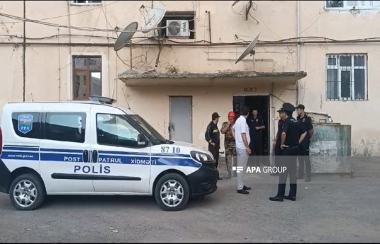 Tovuzda bağlı qapı arxasında qalan yaşlı qadın xilas edilib - FOTO 
