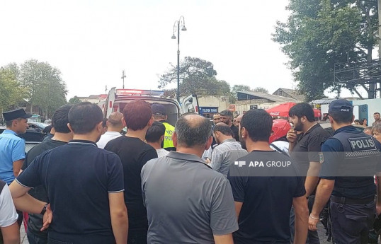 Gəncədə motosiklet piyadanı vurub - FOTO 
