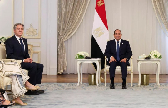 ABŞ-nin dövlət katibi Antoni Blinken - Misir prezidenti Əbdülfəttah Əs-Sisi