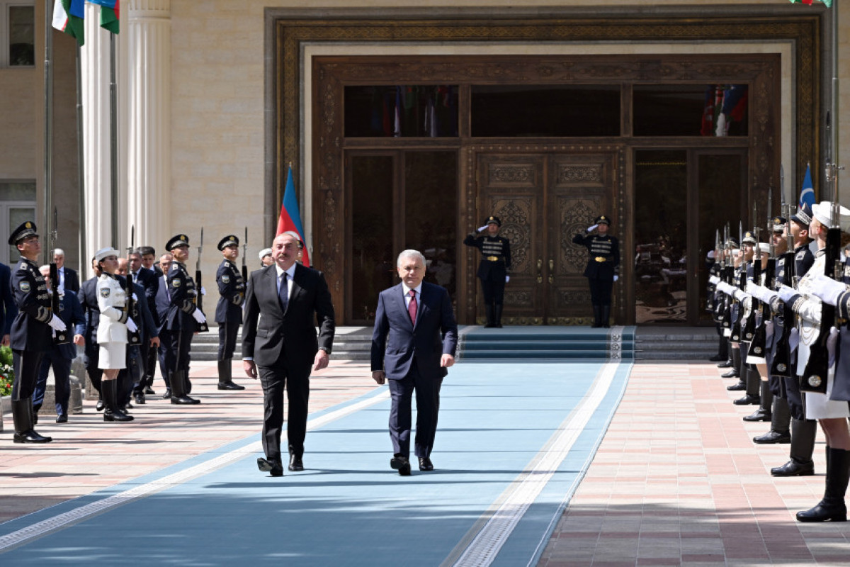 Prezident İlham Əliyevin Daşkənddə rəsmi qarşılanma mərasimi keçirilib