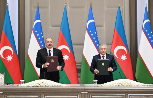 Azərbaycanla Özbəkistan arasında Müttəfiqlik münasibətləri haqqında Müqavilə imzalanıb - FOTO 