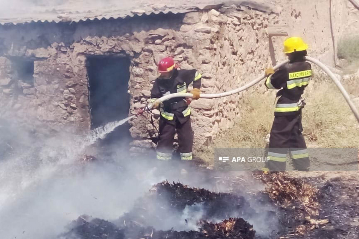 Naxçıvanda 4 kənddə yanğın baş verib - FOTO 