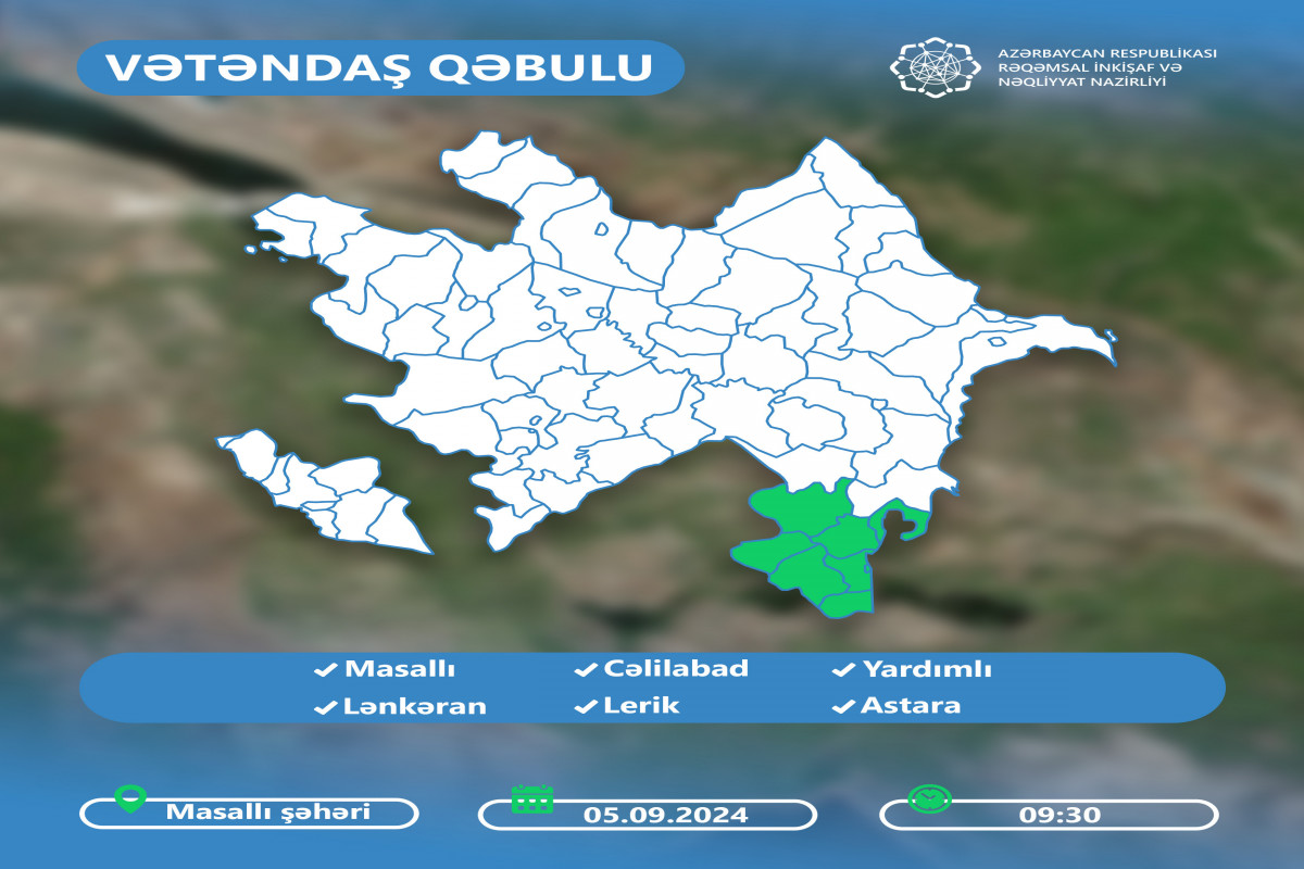 Rəşad Nəbiyev Masallıda vətəndaşları qəbul edəcək