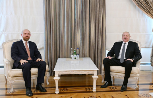 Prezident İlham Əliyev Dünya Etnoidman Konfederasiyasının sədri Bilal Ərdoğanı qəbul edib - YENİLƏNİB 