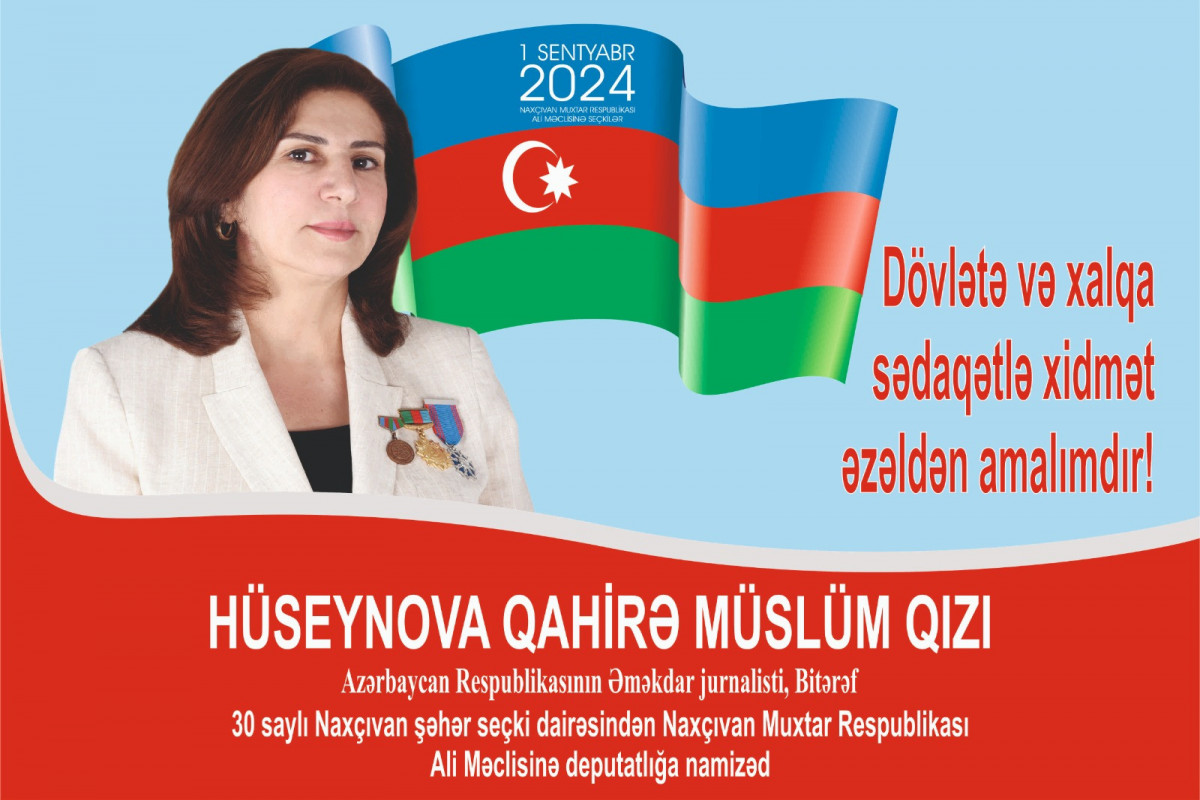 ®   Heydər Əliyevin sabiq mətbuat katibi Naxçıvan Muxtar Respublikası Ali Məclisinə deputatlığa namizədliyini irəli sürüb