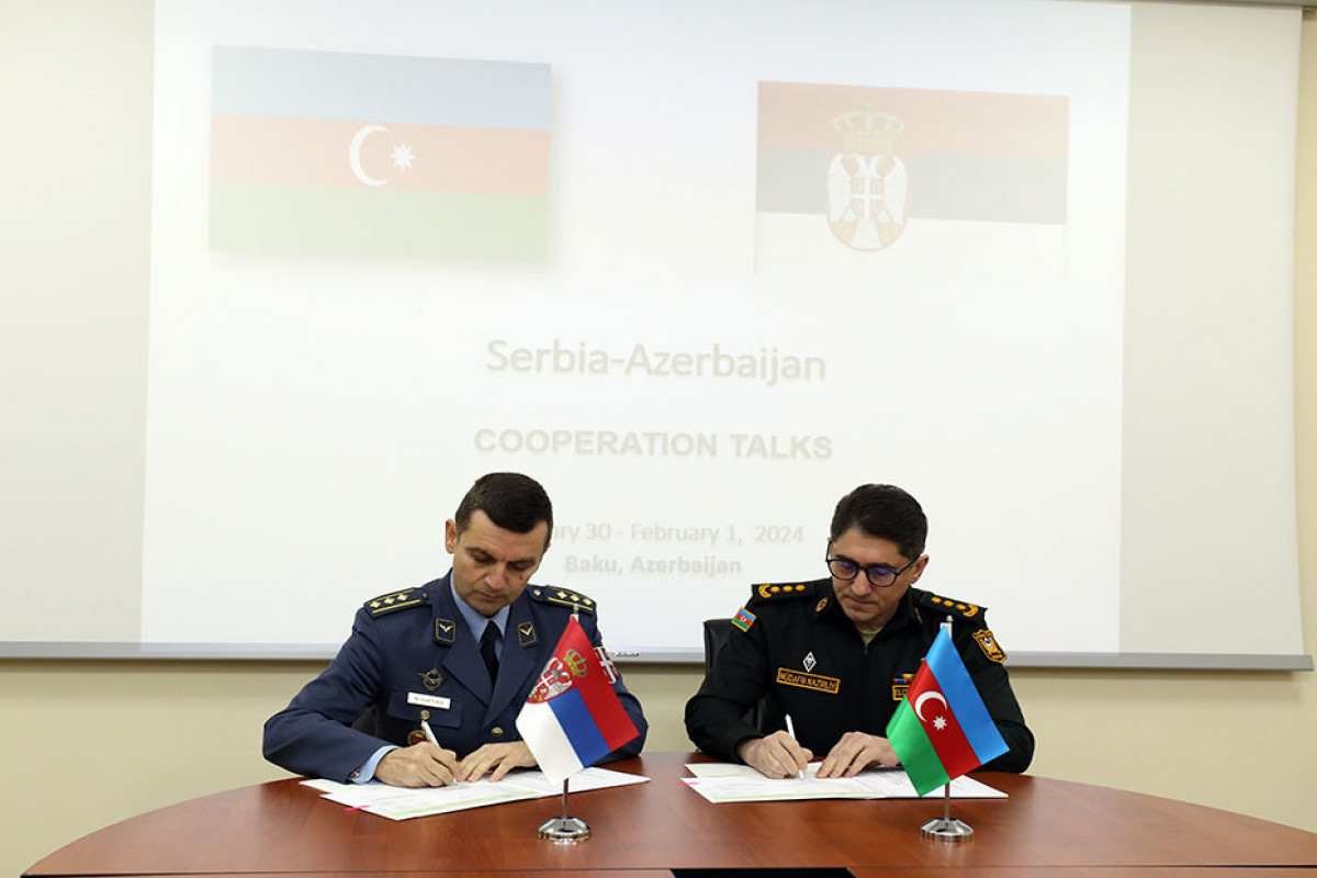 Azərbaycanla Serbiya arasında ikitərəfli hərbi əməkdaşlıq planı imzalanıb