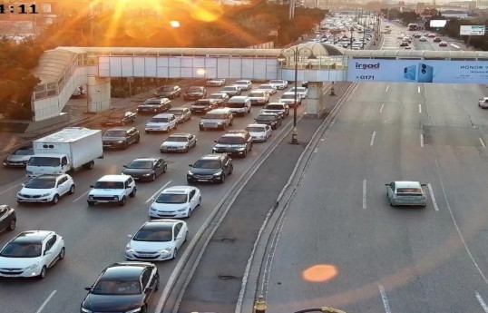 Bakıda sıxlıq müşahidə edilən yollar - SİYAHI 