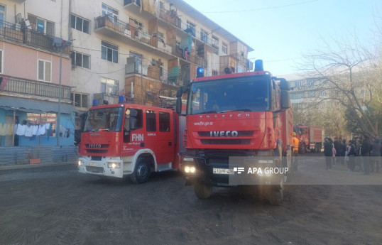 Gəncədə yataqxanada yanğın olub, 10 nəfər təxliyə edilib - YENİLƏNİB 