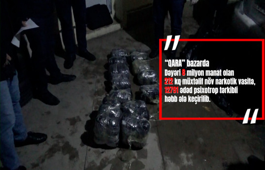 Dəyəri 8 milyon manat olan narkotik vasitə və 13 min ədədə yaxın psixotrop tərkibli həb ələ keçirilib - VİDEO 