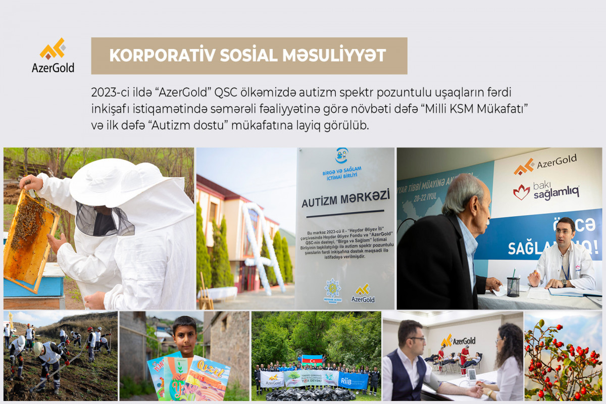 “AzerGold” 2023-cü ildə KSM sahəsində 2 mükafata layiq görülüb