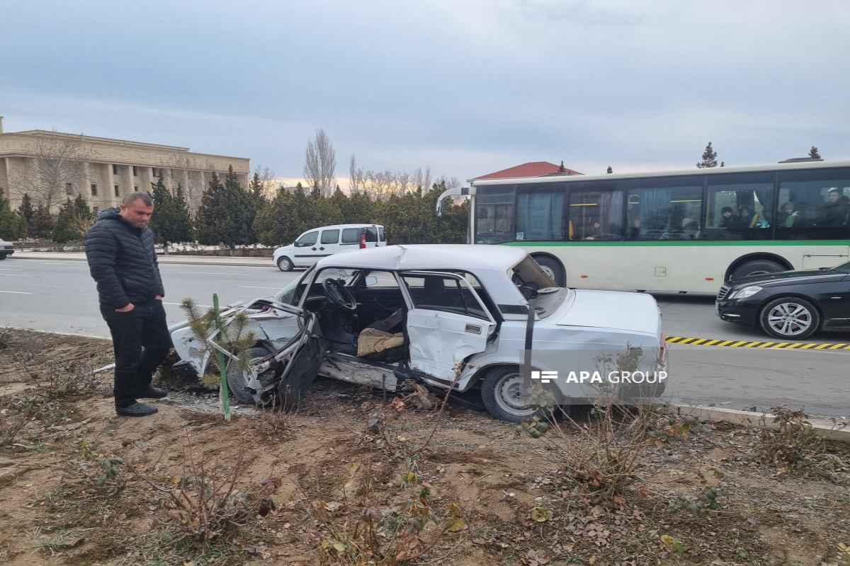 Naxçıvanda 2 maşın toqquşub, xəsarət alanlar var - FOTO 