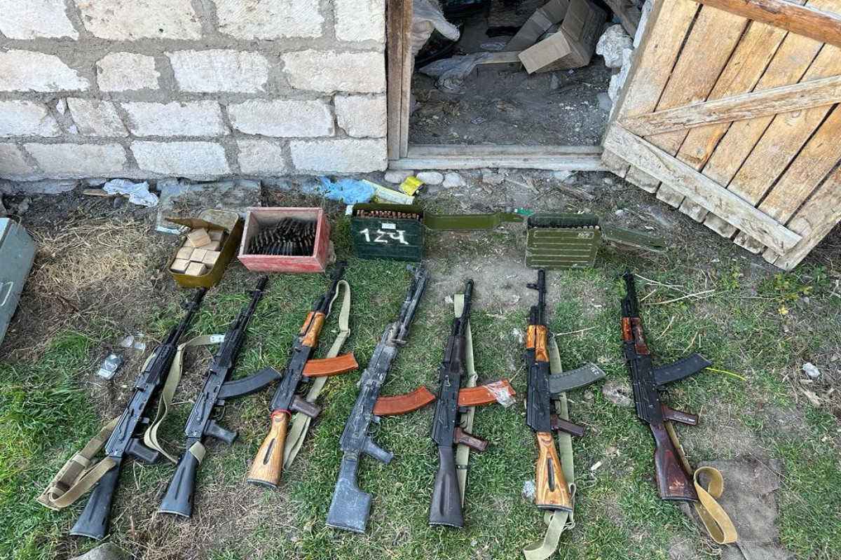 Ağdamın Sırxavənd kəndində silah-sursat aşkarlanıb - FOTO 