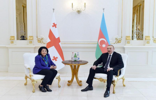 Salome Zurabişvili Prezident İlham Əliyevi təbrik edib