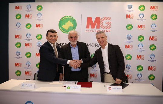 “Zaqatala” PFK ilə “Music Gallery” arasında tərəfdaşlıq haqqında müqavilə imzalanıb - FOTO 