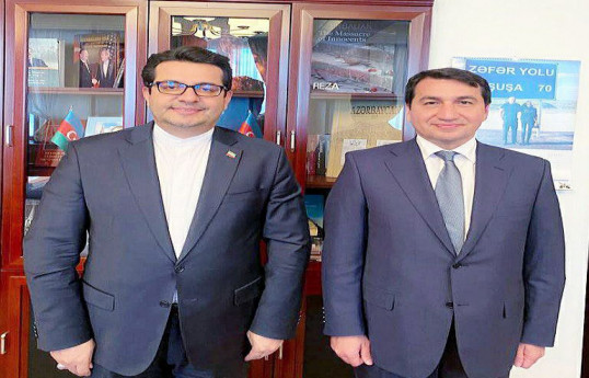 Azərbaycanla İran arasında münasibətlər müzakirə edilib - FOTO 