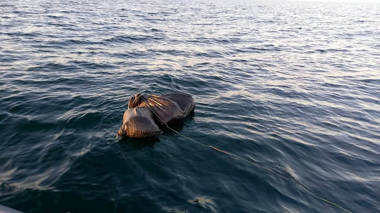 Xəzər dənizində 14 kiloqramdan çox marixuana aşkarlanıb