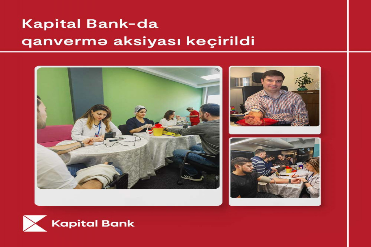Kapital Bank-da qanvermə aksiyası keçirilib