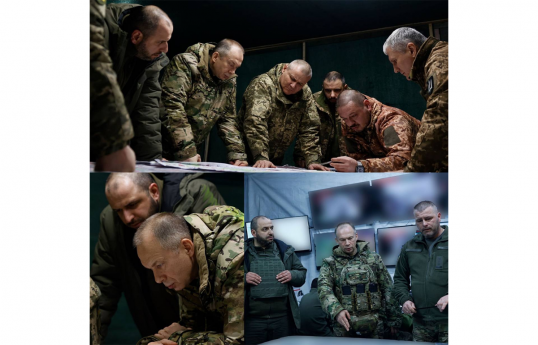 Ukraynanın hərbi komandanlığı Avdeevkadakı hərbi birləşmələrə baş çəkib
