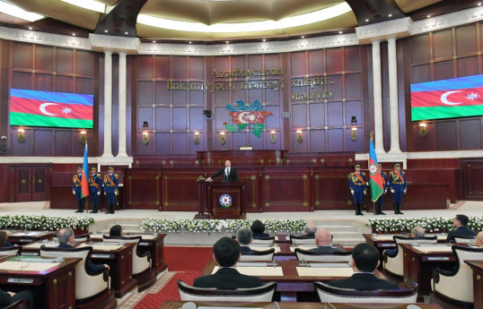 Prezident İlham Əliyev and içib, nitq söyləyib - FOTO  - YENİLƏNİB-2  - VİDEO 