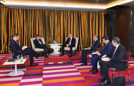 Münxendə Azərbaycan Prezidenti İlham Əliyevin Bundestaqın Almaniya-Cənubi Qafqaz parlament qrupunun sədri ilə görüşü olub