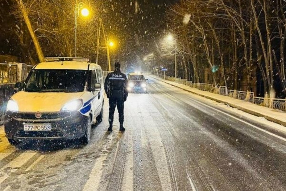 DYP əlverişsiz hava şəraiti ilə bağlı sürücülərə müraciət edib