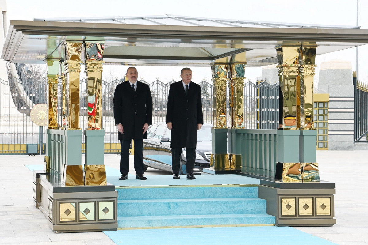 Prezident İlham Əliyevin Ankarada rəsmi qarşılanma mərasimi olub - YENİLƏNİB 