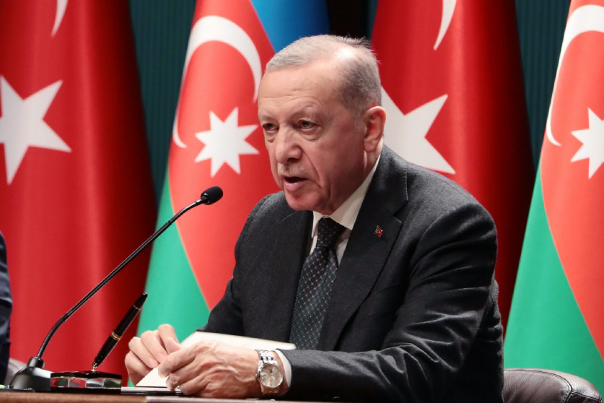 Ərdoğan: Türkiyə ilə Azərbaycan arasında nəqliyyat və energetika sahəsində mövcud olan potensialı inkişaf etdirmək lazımdır