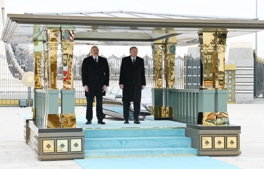 Prezident İlham Əliyevin Ankarada rəsmi qarşılanma mərasimi olub - YENİLƏNİB 