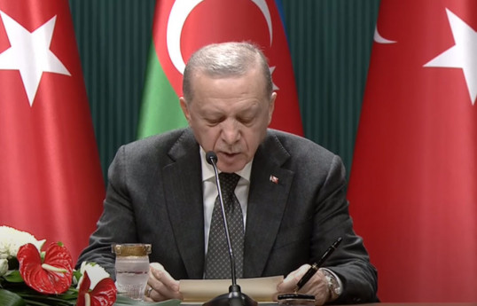 Ərdoğan: Azərbaycanla Ermənistan arasında imzalanacaq sülh sazişinin yeni ümid mənbəyi olacağı şübhəsizdir